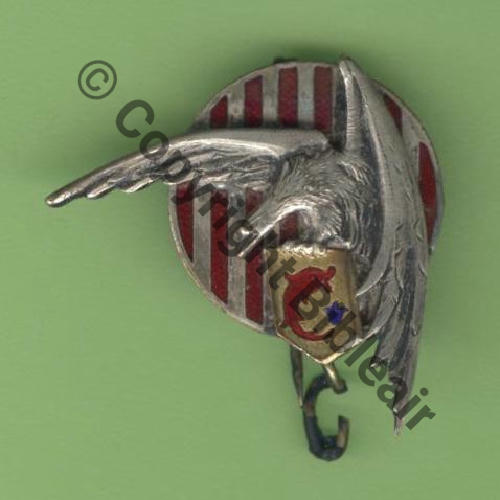 223 GAO.2.514  BR.223 GRENOBLE POISSON ROUGE  SM Bol fenetre oval tronque recolle etain.. Dos lisse irreg Src.Y.GENTY 122Eur11.15